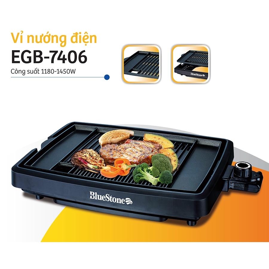 Bếp Nướng Điện BlueStone EGB-7408, 1450w - Mặt bếp Ceramic chống dính, Hàng Chính Hãng