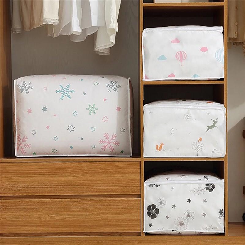Túi Đựng Quần Áo , Chăn Màn Gấp Gọn Chất Liệu PEVA Chống Nước size TO