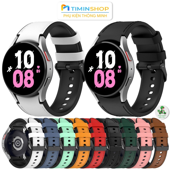 Dây đeo cho Samsung Watch 6/ 6 Classic/ 5/ 5 Pro/ 4/ 4 Classic/ 3 41mm - khóa đen