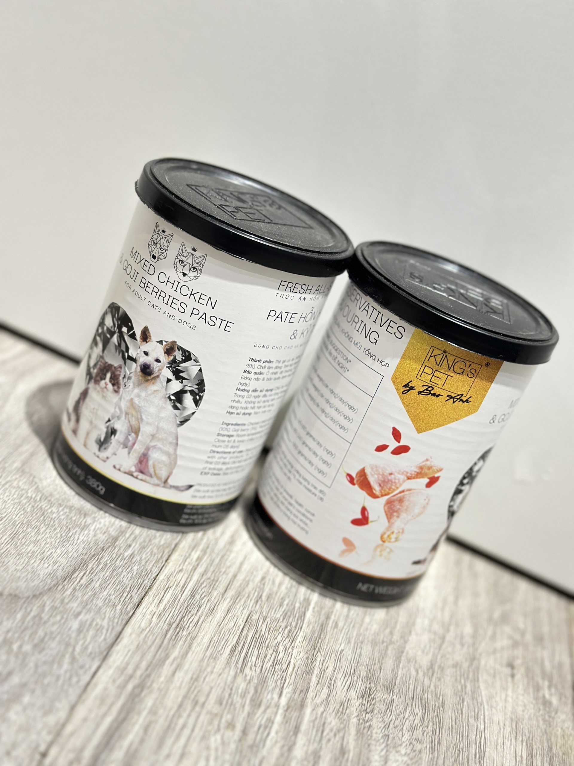 King's Pet Gà &amp; Kỉ Tử - Pate Lon 380Gr [Dành cho Chó và Mèo]