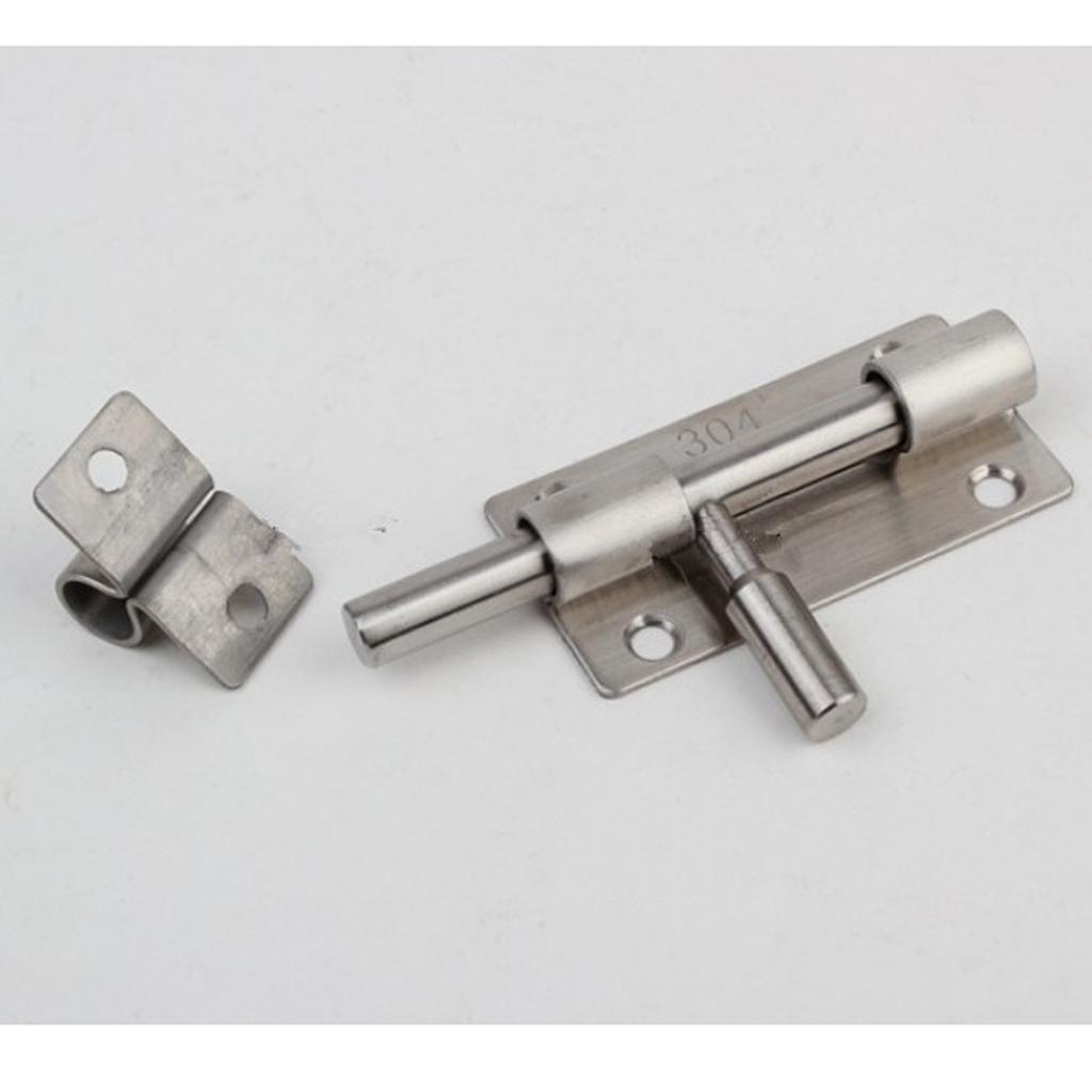 2X Door Window Latch Bolt Gate Lock Stainless Steel Door Hasp Latch Bolt