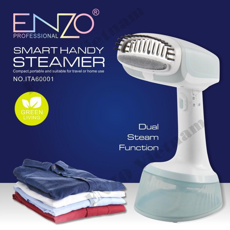 Máy là cầm tay ENZO, Bàn ủi hơi nước, máy hấp quần áo không dây chuyên nghiệp (Portable garment steamer for clothes)