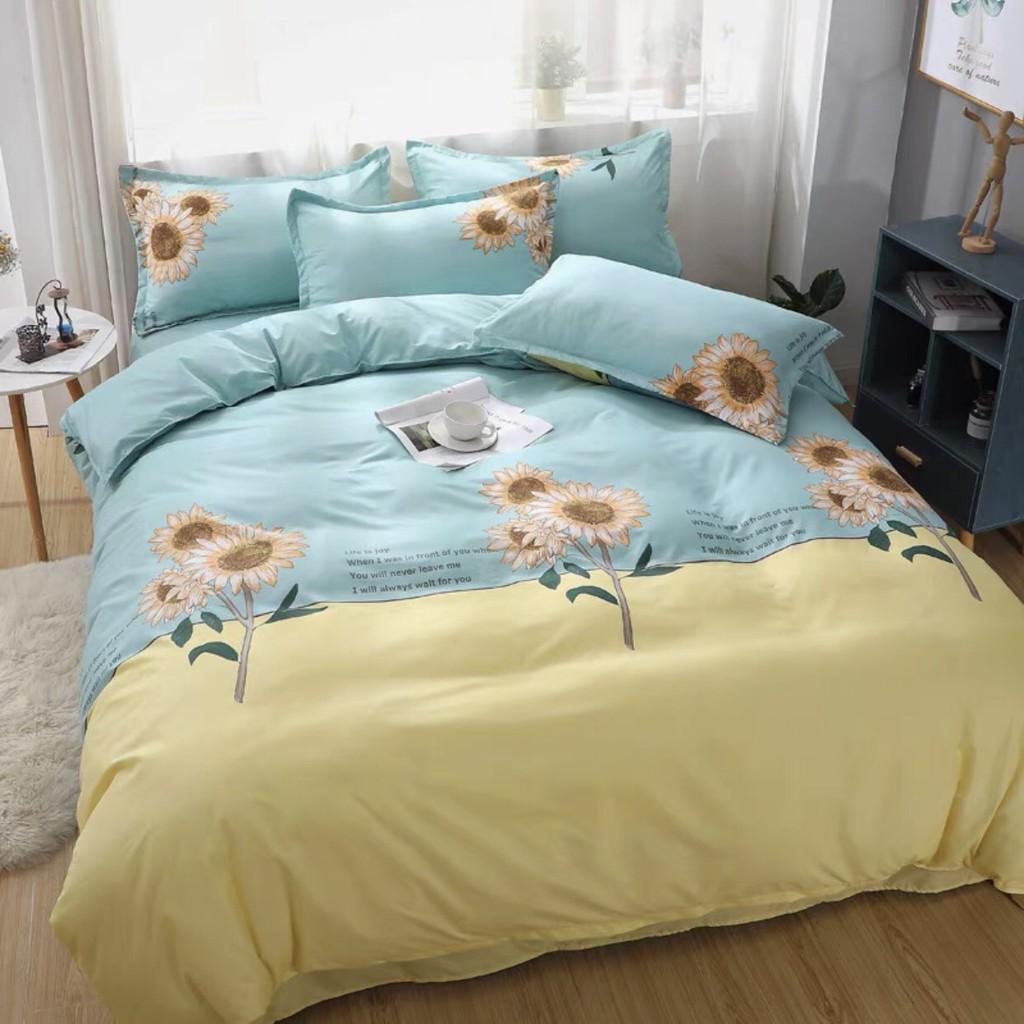 Bộ Ga Giường Và Vỏ Gối Cotton ADU79 Bedding Đủ Kích Thước Trải Nệm mềm mịn 1m4, 1m6, 1m8 Chưa Gồm Chăn