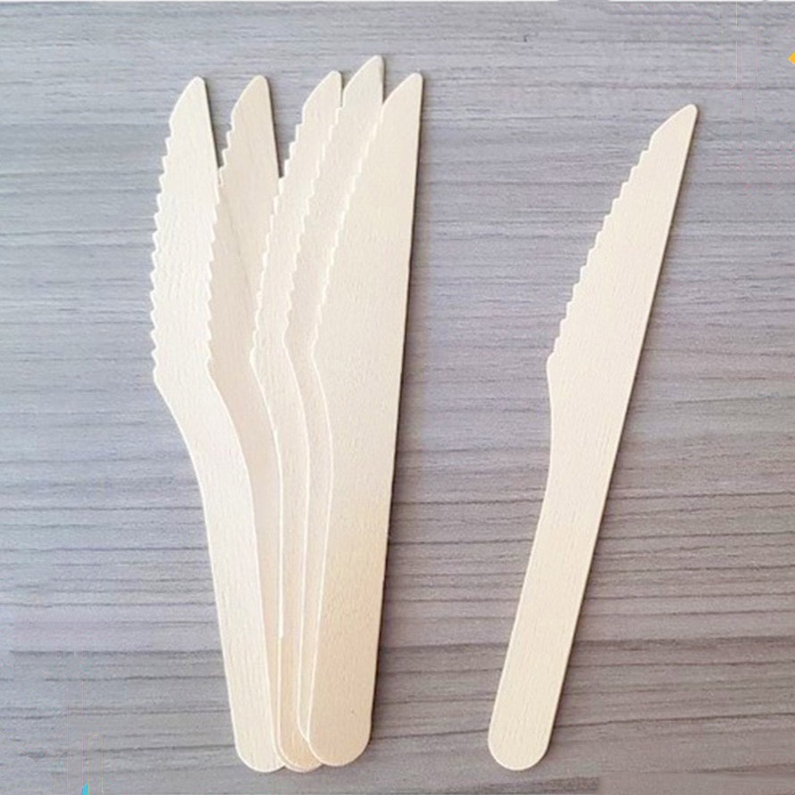 10 Cái Dao Gỗ 16cm Dùng Cắt Bánh Kem, Cắt Thức Ăn Dùng 1 Lần An Toàn Vệ Sinh Bảo Vệ Môi Trường - Egreen Dùng 1 Lần