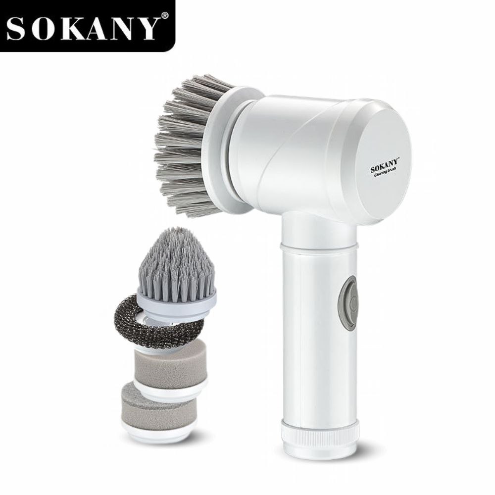 Máy cọ rửa nhà bếp cầm tay đa năng 5IN1 Sokany SK-12009 dụng cụ cọ rửa nhà bếp, bồn rửa mặt, đánh giày, có sạc pin tiện lợi - HÀNG CHÍNH HÃNG - DELIYA