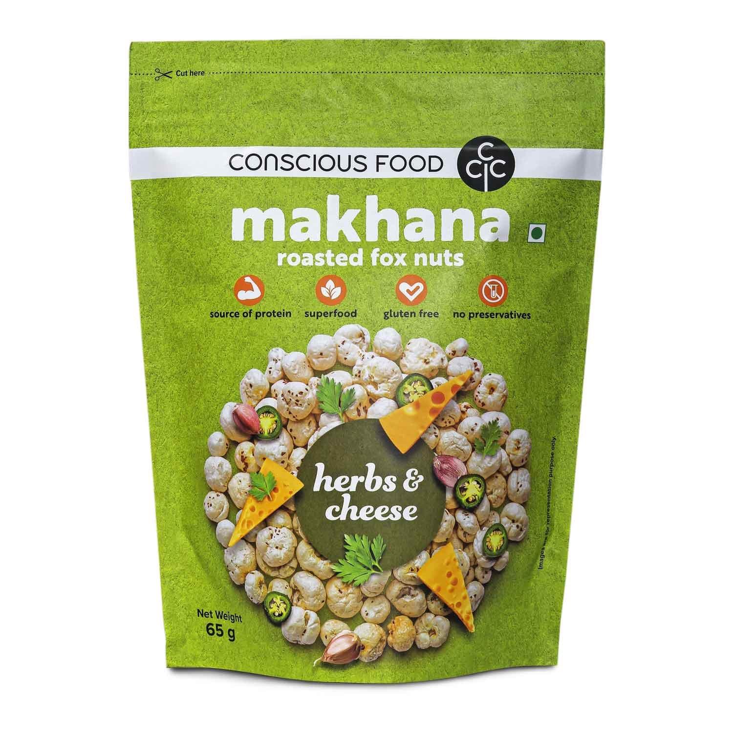 Hạt Sen Nổ phồng Makhana vị Thảo mộc&Phô mai Herb and Cheese 65gr Hạt Fox Nut