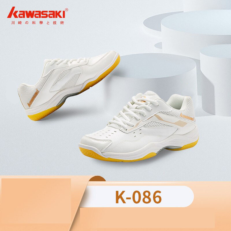 Giày cầu lông kawasaki K086 chính hãng dành cho cả nam và nữ, chuyên nghiệp chống trơn trượt - tặng tất thể thao bendu