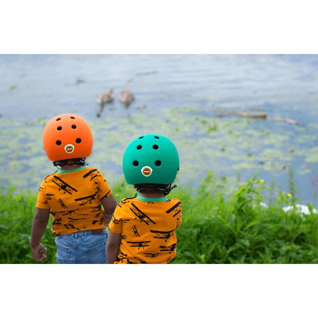 Mũ bảo hiệm cho trẻ em Toddler Rainbow Melon màu xanh lá đậm