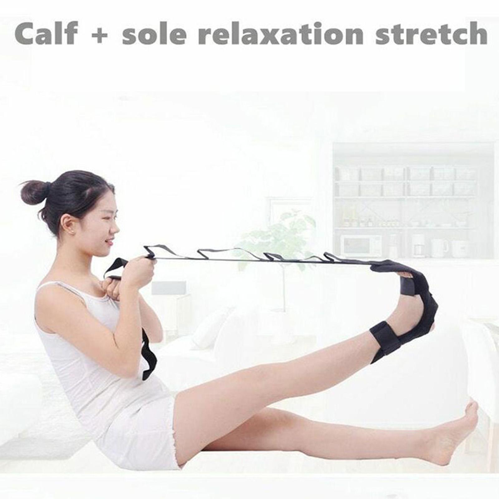 Stretch Strap & Foot Stretcher Set for Plantar Fasciitis Pilates Gymnastics