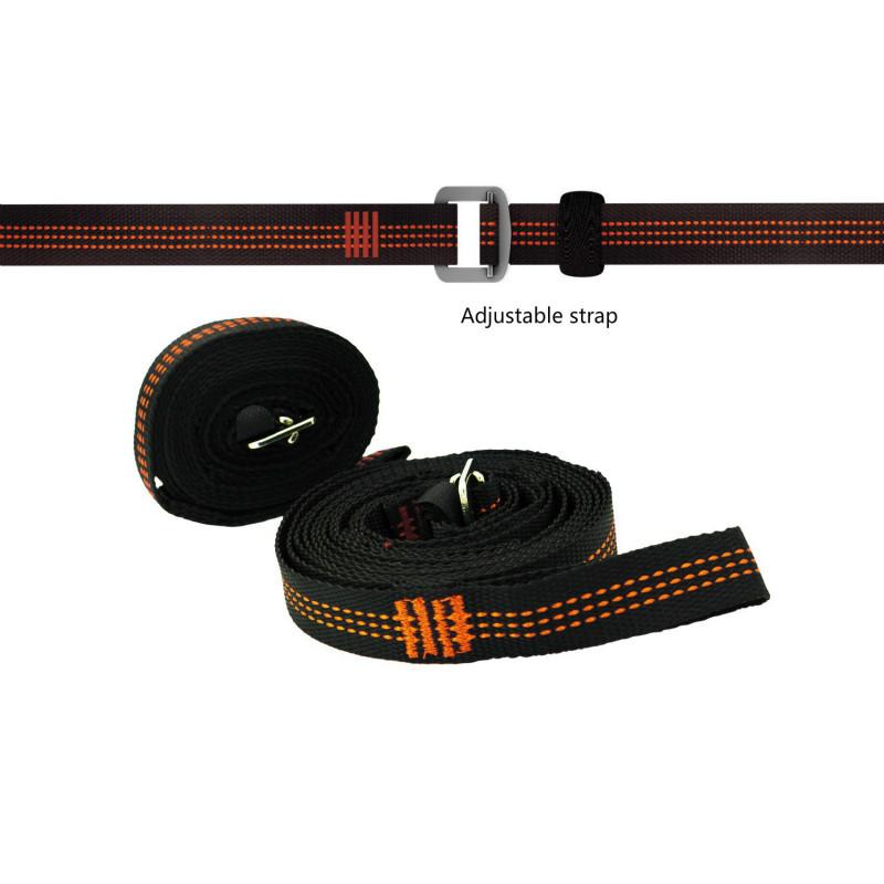 Cắm Trại Ngoài Trời Võng Dây Nylon  Điều Chỉnh Strapss Xanh Dương