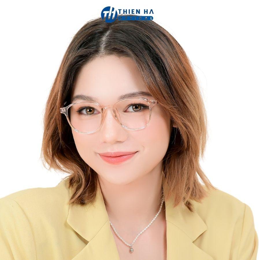 Gọng kính tròn nam nữ THIÊN HÀ OPTICAL chất liệu Acetate cao cấp độc quyền Unisex cá tính trẻ trung JOLIE JL004