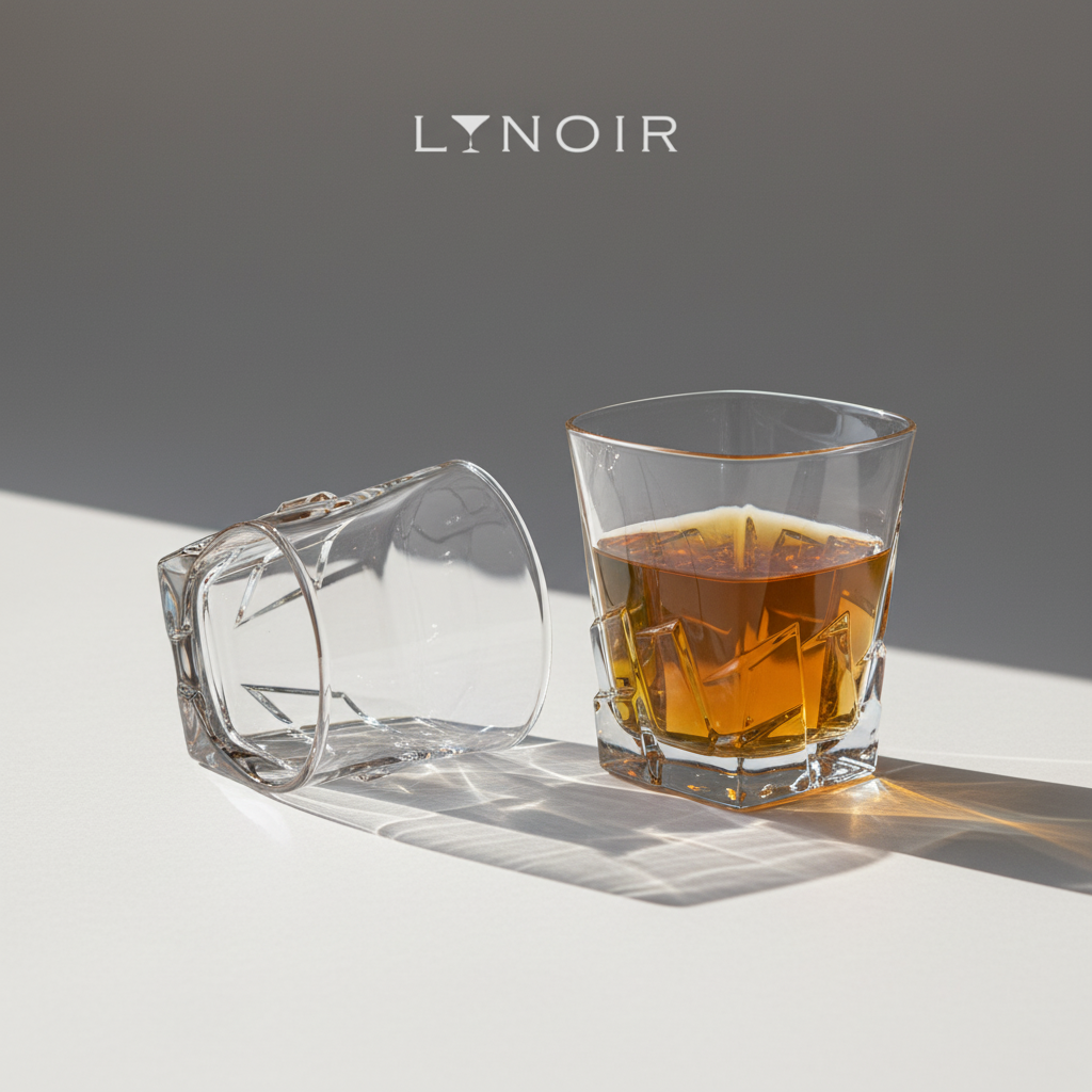 Ly Thủy Tinh Whisky - Cube Base Rocks | 280ml | [LYNOIR_LY039