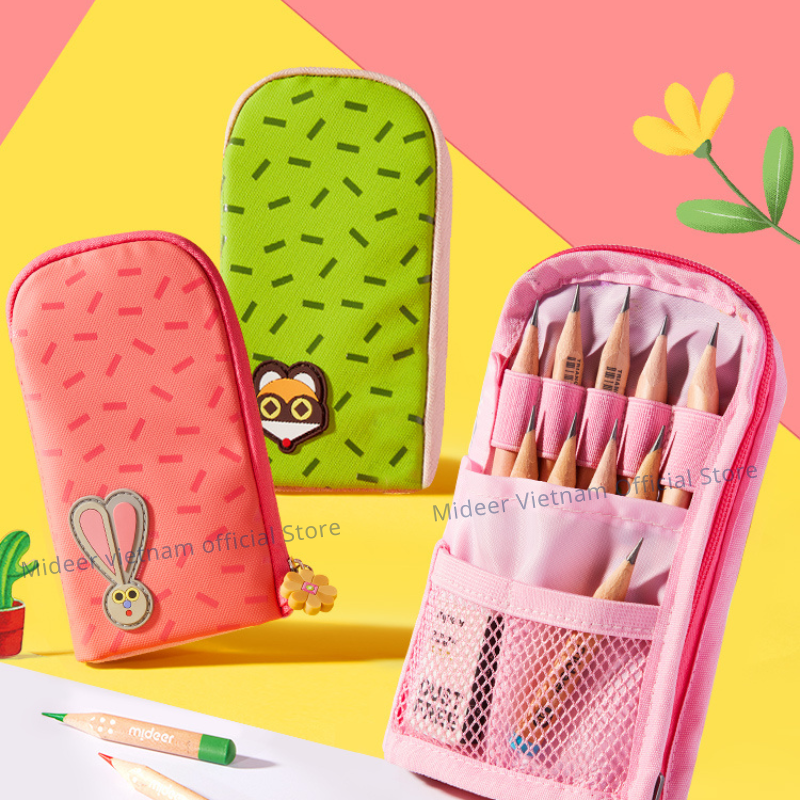 Hộp túi đựng bút cho bé mideer Artist Reversible Twins Pen Pouch, Đồ dùng học tập cho bé