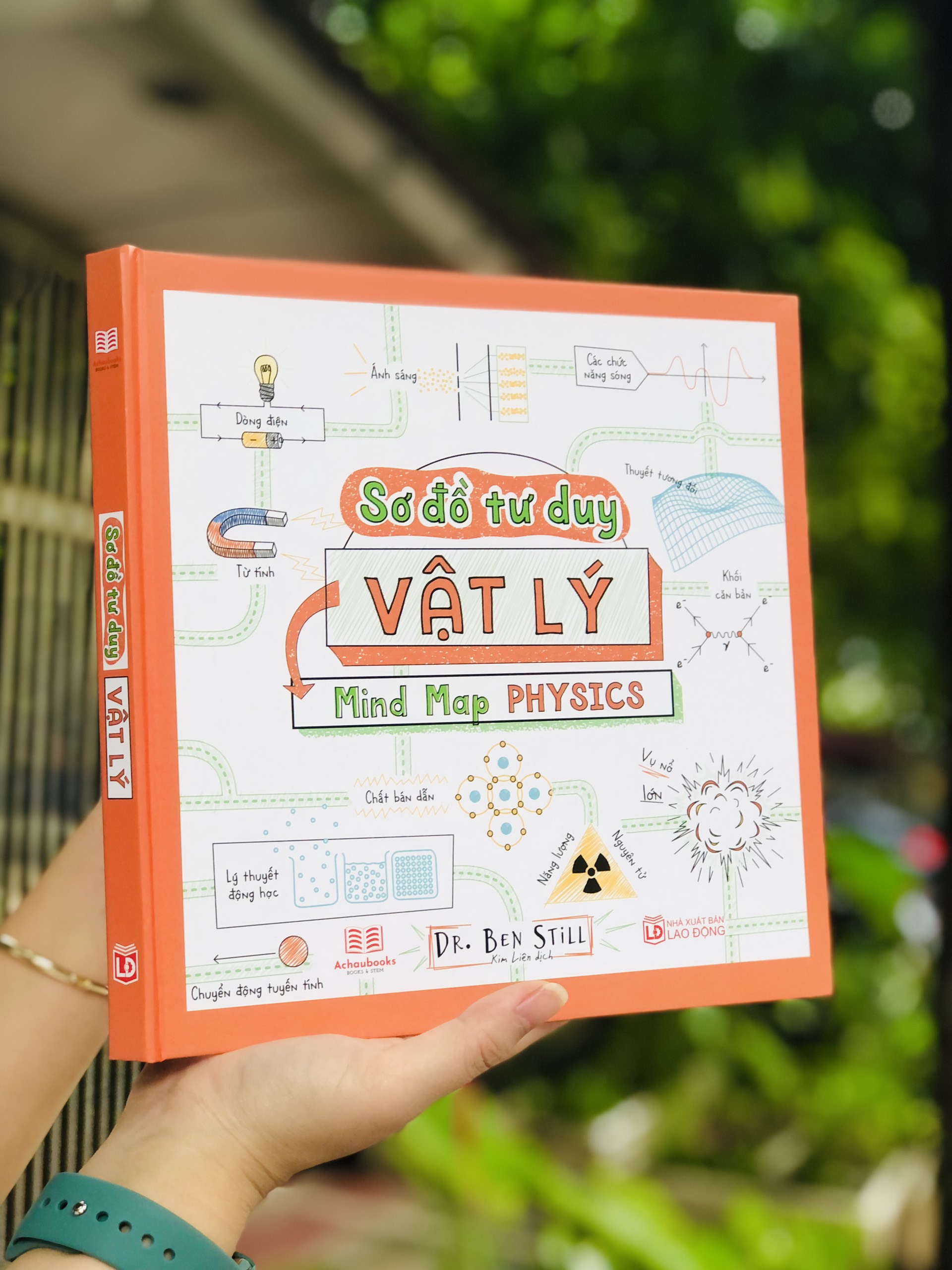 Sách: Sơ Đồ Tư Duy Vật Lý Á CHÂU BOOKS - Tổng Hợp Kiến Thức Vật Lý Dưới Sơ Đồ Tư Duy - Cách Học Vật Lý Ưu Việt
