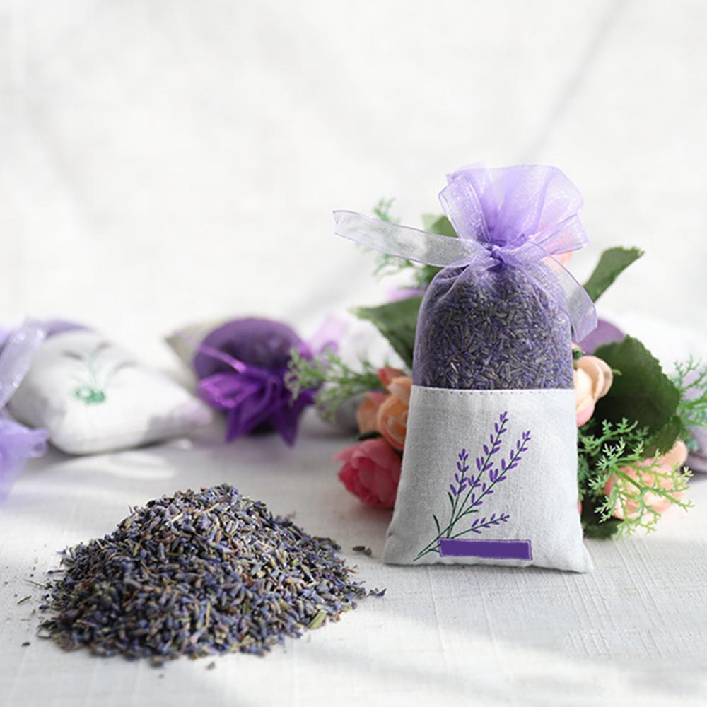 Túi Gói Nụ Hoa Khô Hương Thơm LAVENDER Tự Nhiên Treo Phòng - Túi Thơm Để Tủ Quần Áo Xe Ô Tô