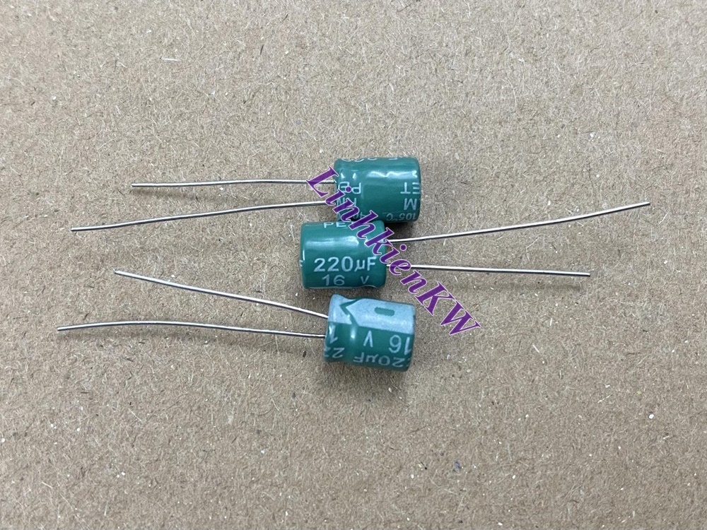 10 cái Tụ Hóa 220UF 16V Mới