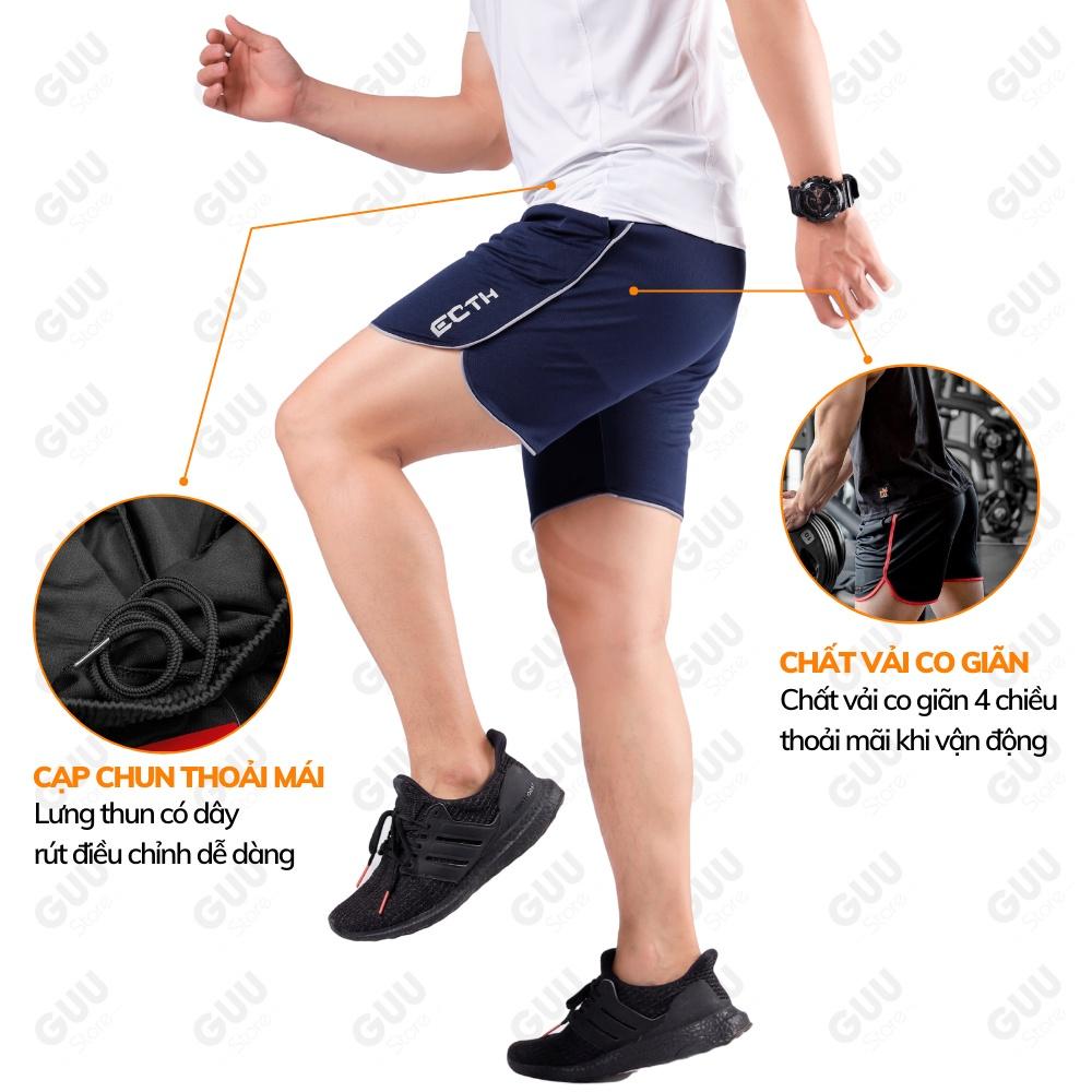 Quần đùi nam thể thao tập gym chạy bộ đá banh , quần short nam thể thao vải mè co giãn QSGM006