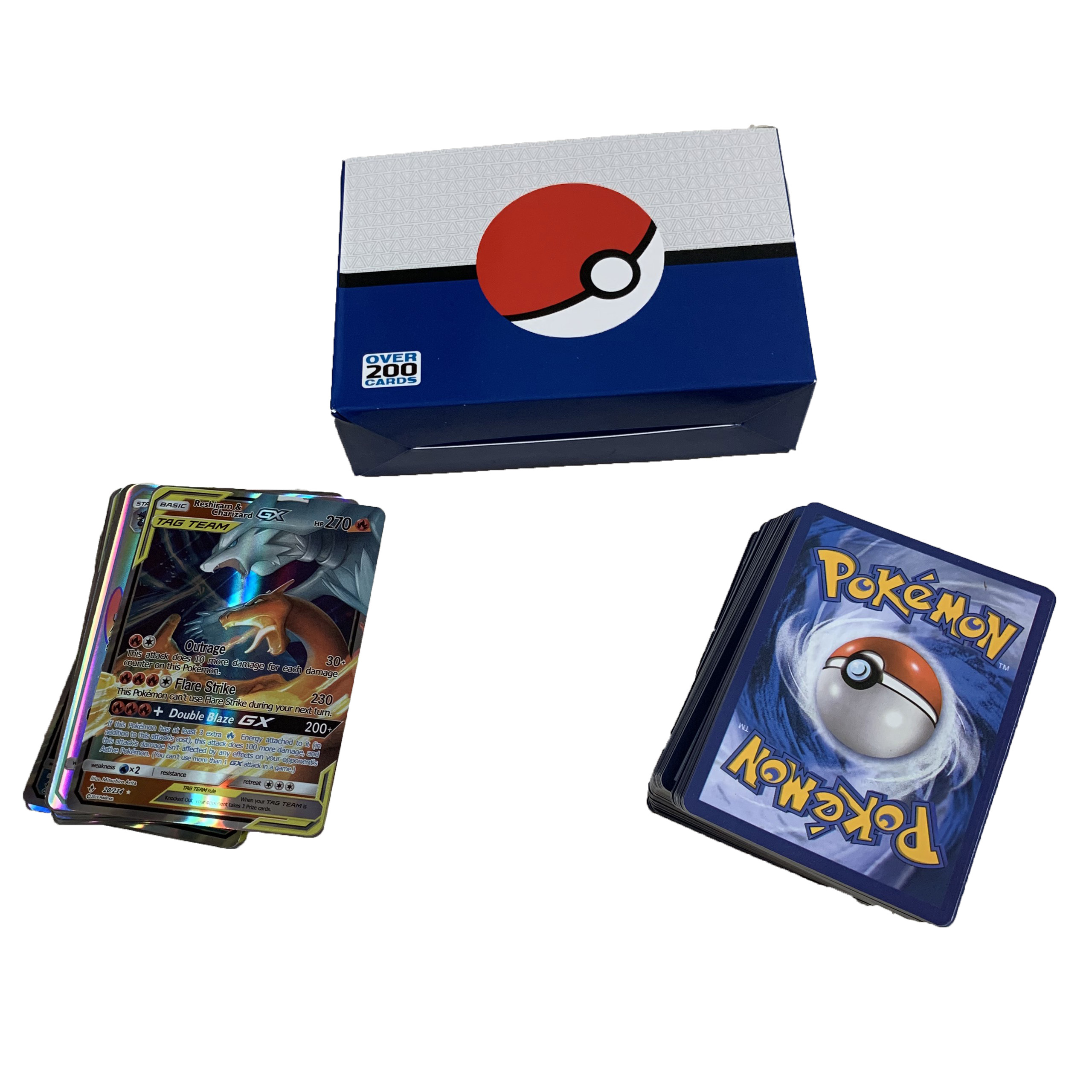 Bộ Thẻ Bài Pokemon 200 Thẻ (Gx,Mega,Trainer) Chơi Đối Kháng New Đẹp