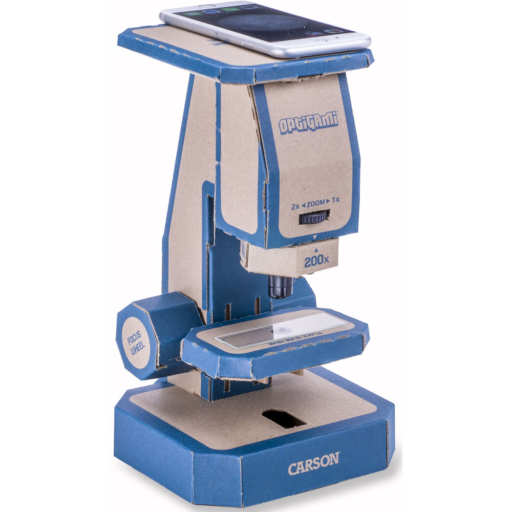 Kính hiển vi giấy tự lắp ghép cao cấp Carson Optigami OG-100 - Hàng Chính Hãng