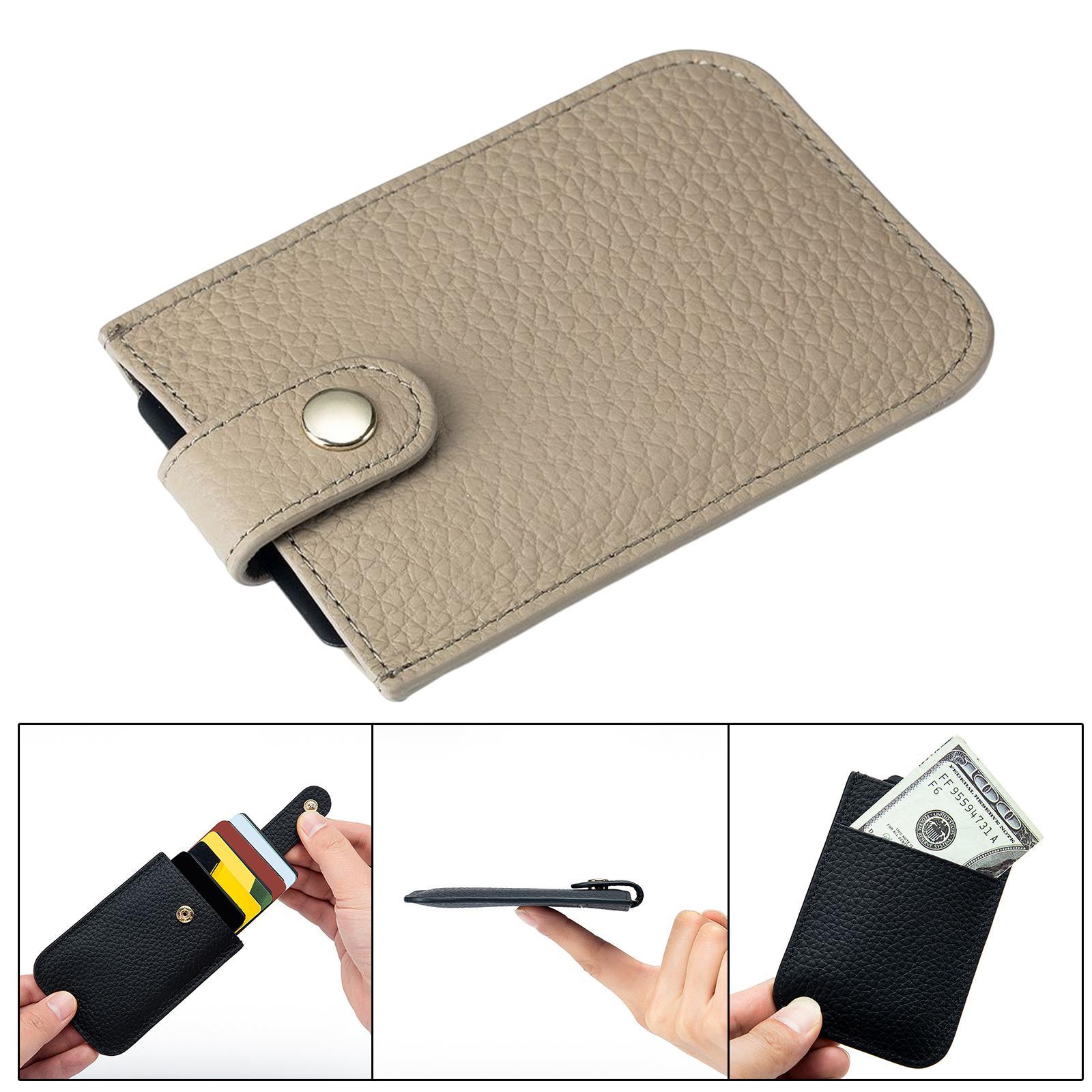 Pocket Modern Card Holder with Compartment Purse Gift Casual Minimalist Thin Wallet
