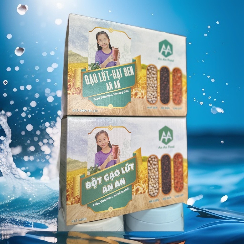 deal hời 2 hộp . Bột gạo lứt-hạt sen-mè đen . bột gạo lứt ANAN thay thế bửa ăn, chăm sóc sức khỏe ,  xương khớp , giấc ngủ