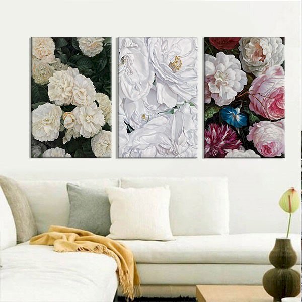 Bộ 3 Tranh Treo Tường Sắc Hoa - W257