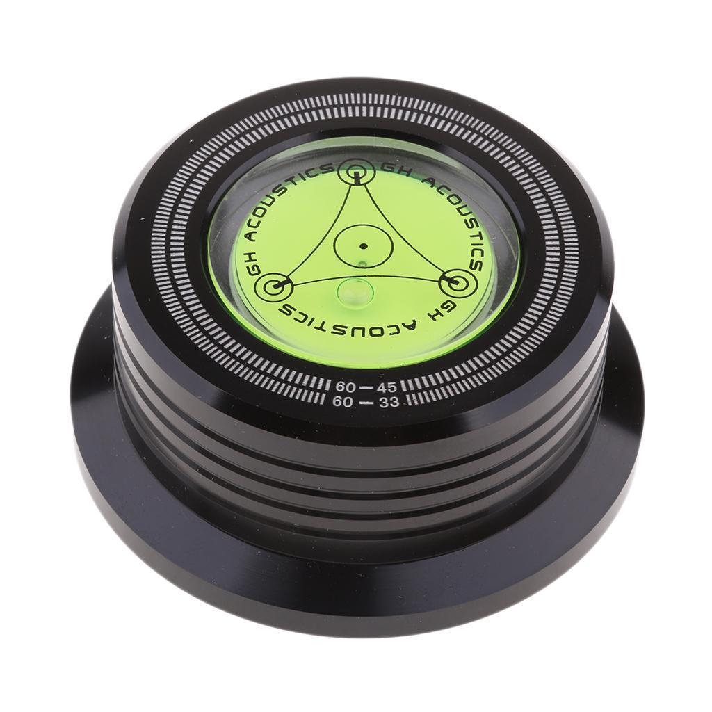 Record Weight LP Disc Stabilizer Turntable Vinyl Clamp with Cleaning Brush