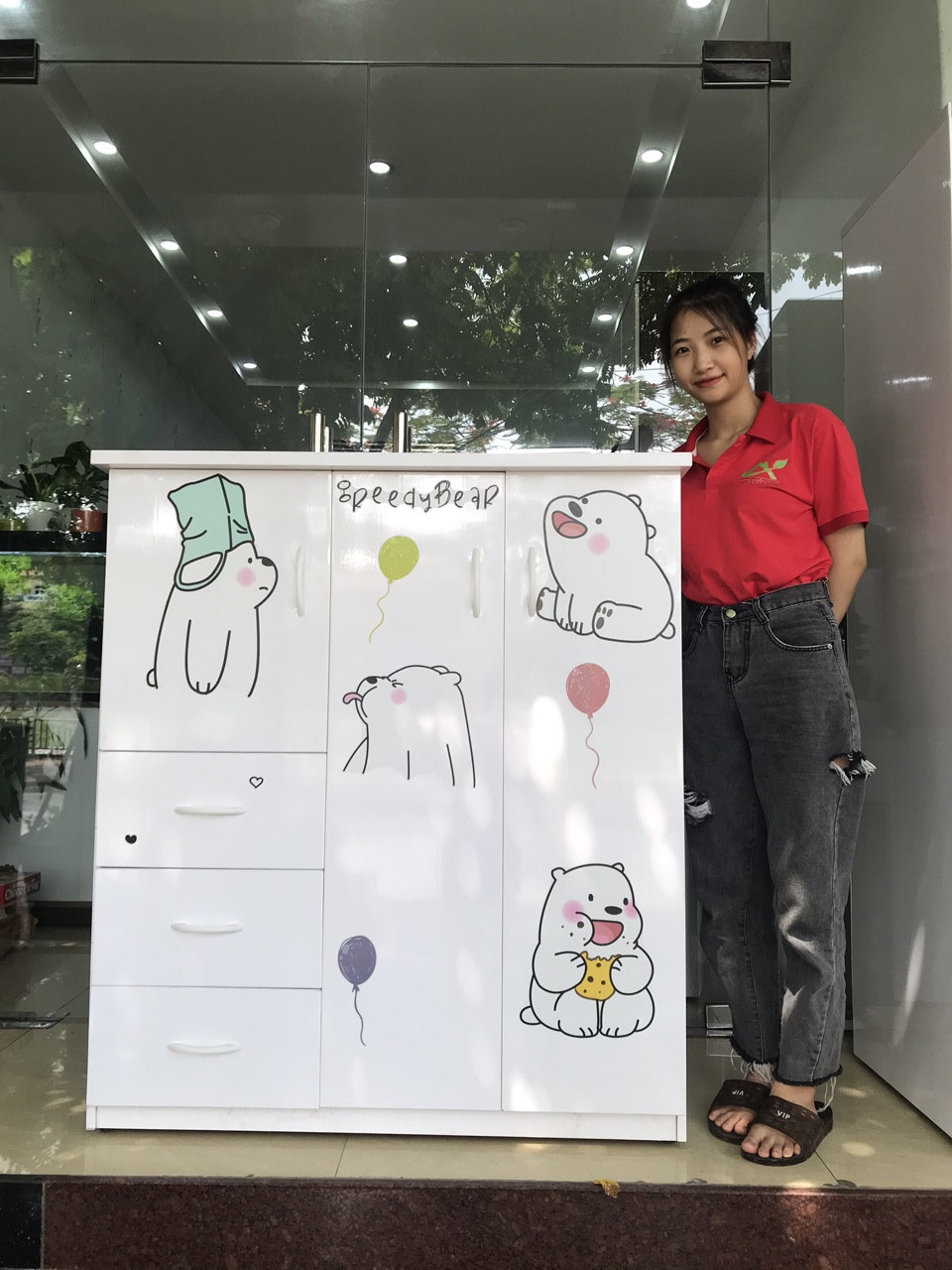 Tủ Nhựa Đài Loan cho bé trai bé gái tủ đựng quần áo trẻ em nhiều hình ngộ nghĩnh