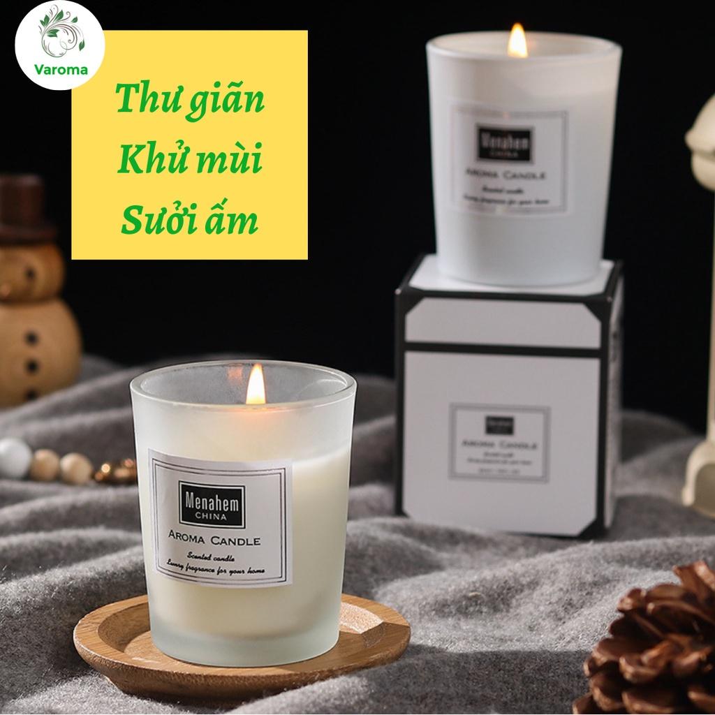 Nến Thơm Phòng Thiên Nhiên Thư Giãn Không Khói Cao Cấp Aroma Menahem Thơm Phòng Ngủ Tinh Dầu Nguyên Chất NEN11