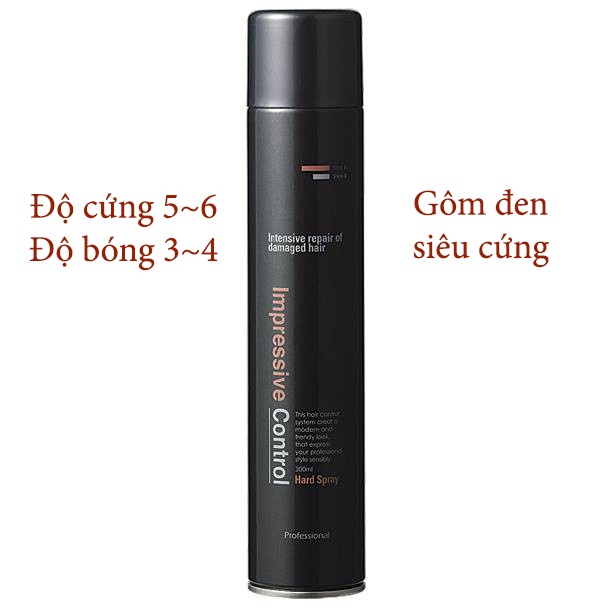 Gôm xịt tóc tạo kiểu siêu cứng, giữ nếp lâu Mugens Hair Spray Hàn Quốc 300ml + Móc khóa