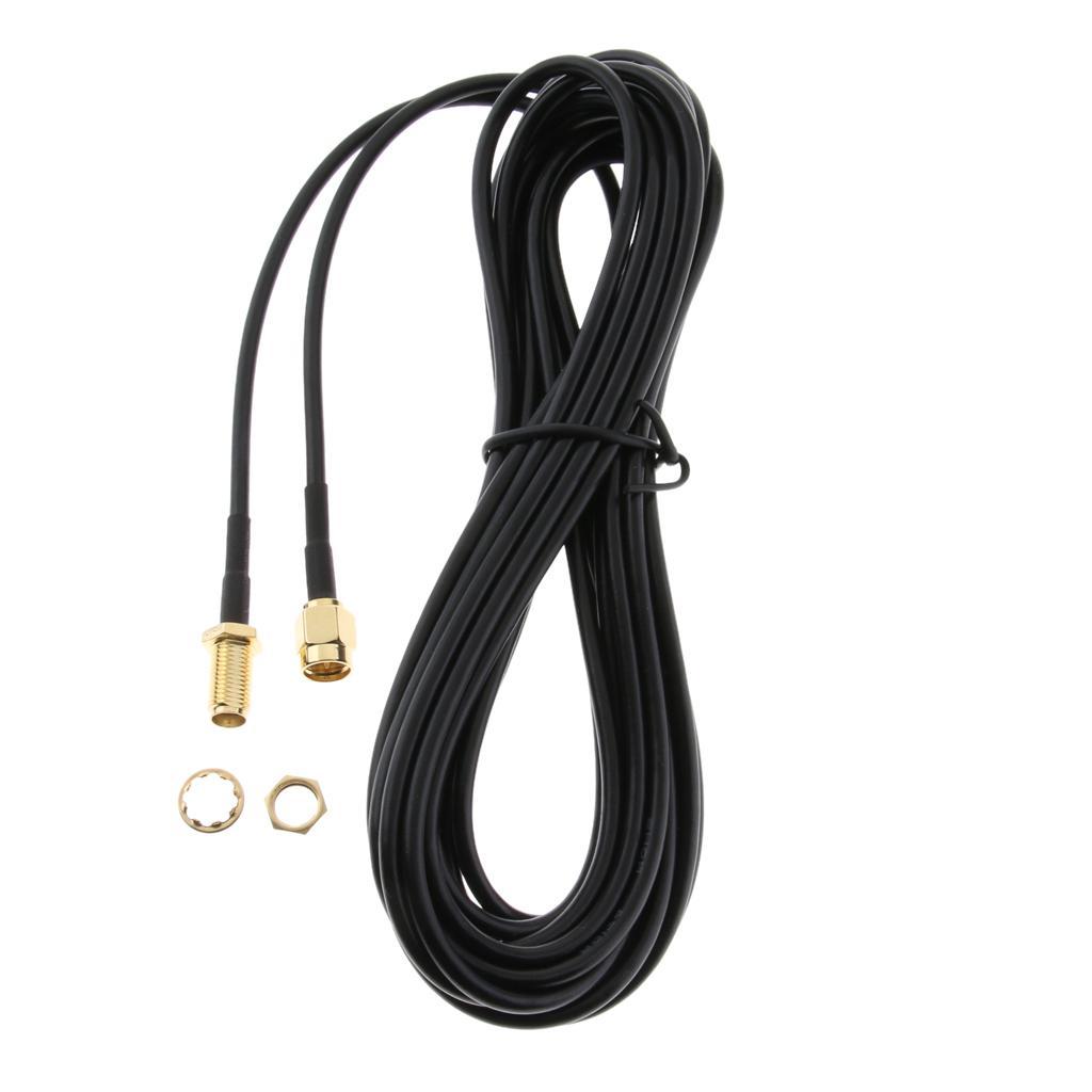 5m/20m Antenna Adapter RP-SMA Extension Cable Cord for WiFi Wireless Router