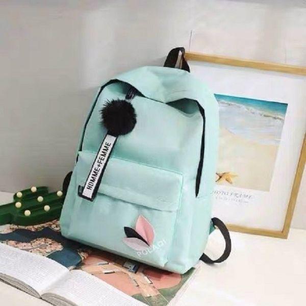 Balo học sinh,Cặp đi học Tặng kèm móc khóa bông cute