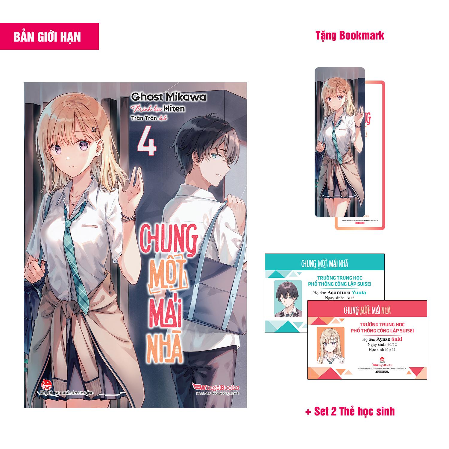 Sách - Chung Một Mái Nhà - Tập 4 - Bản Giới Hạn - Tặng Kèm Bookmark + Set 2 Thẻ Học Sinh