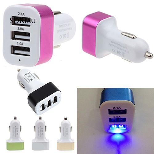 Củ sạc nhanh 3 cổng usb cho iPhone Samsung