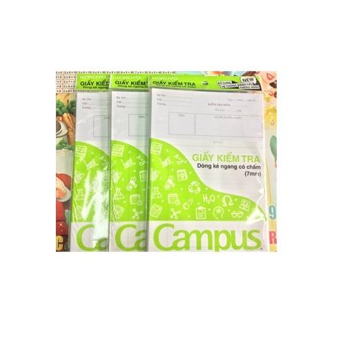 Giấy kiểm tra Campus có chấm TP-BS70G-25 ( Xanh lá)