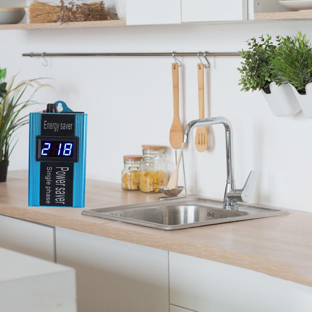 100KW Power Saver Energy Saving Devices Digital LCD Display Energy Savers Power Saving Box Use Safety Stabilize Voltage Protect Devices