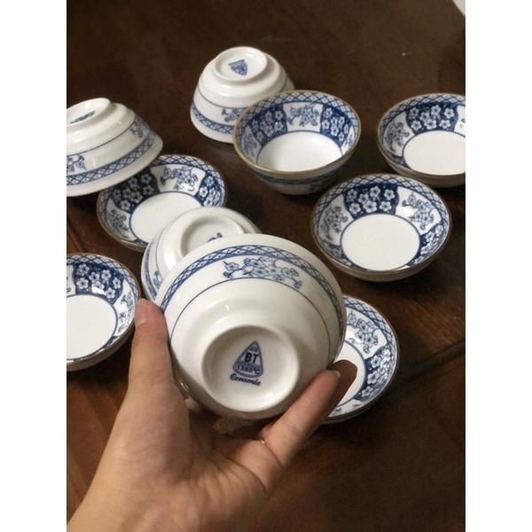 Xả Kho set 5 bát mắm ,muối bát tràng mã 1509