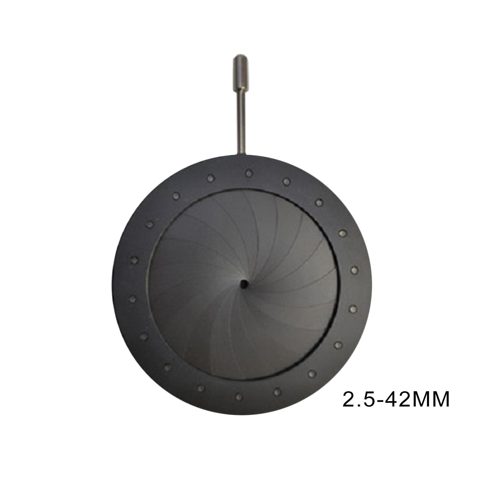 Replace Mechanical Iris Diaphragm 2mm Adjustable Optical Diaphragm Condenser Parts Optical Optical Diaphragm for Camera