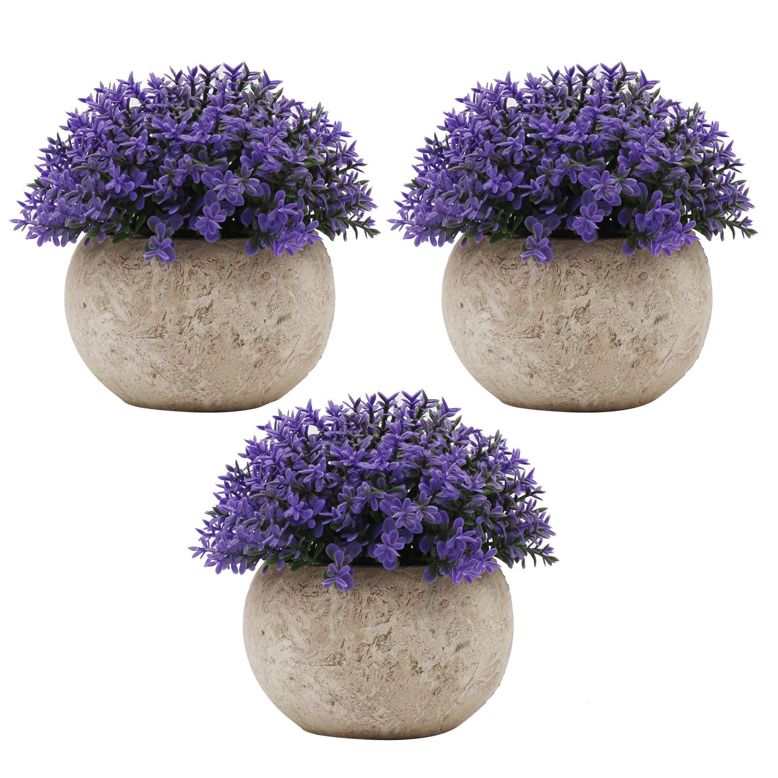 Set 3 Chậu Mini Cây Trồng Nhân Tạo