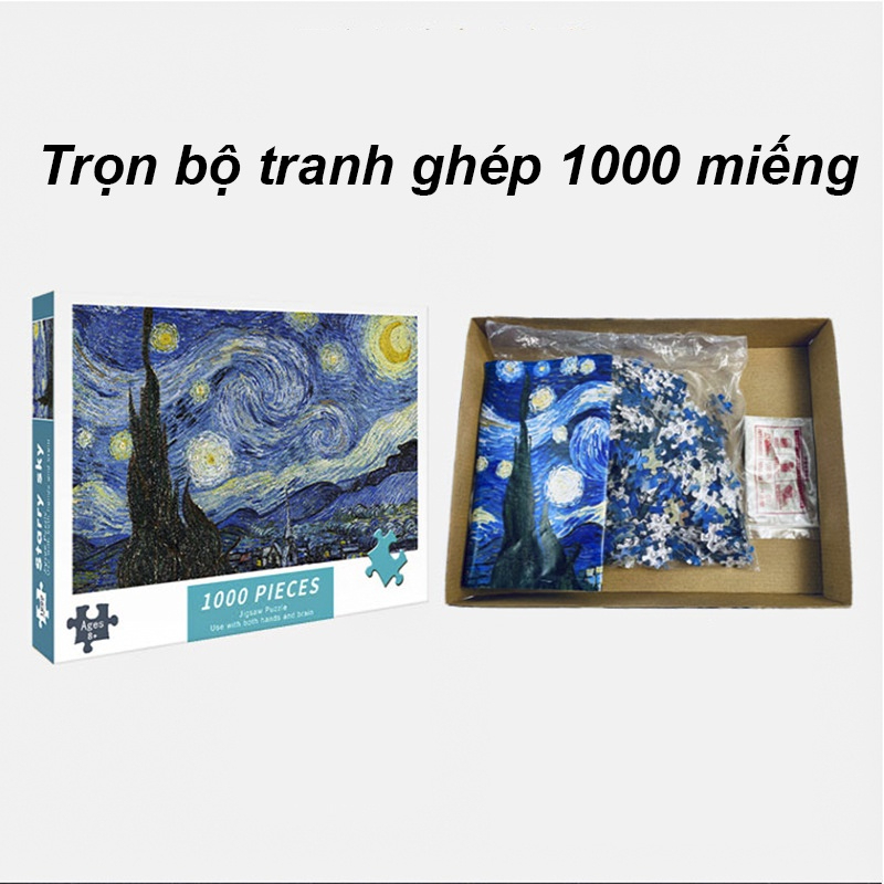 Bộ 1000 Miếng Mẫu Hoạt Hình Onepiece - Naruto - Pokemon Pikachu Tranh Ghép Xếp Hình Jigsaw Puzzle
