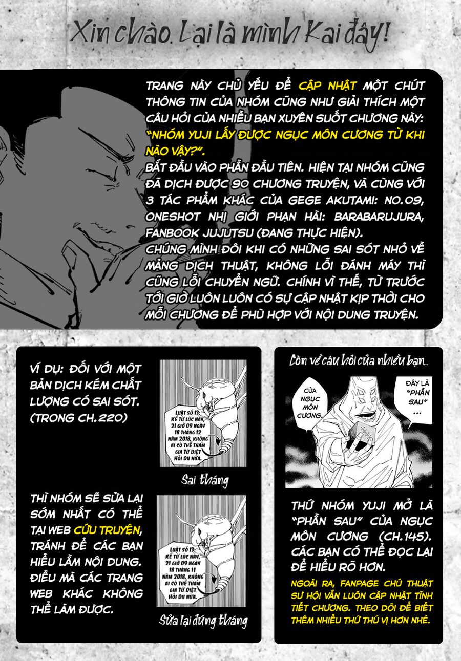 jujutsu kaisen - chú thuật hồi chiến chapter 221 20