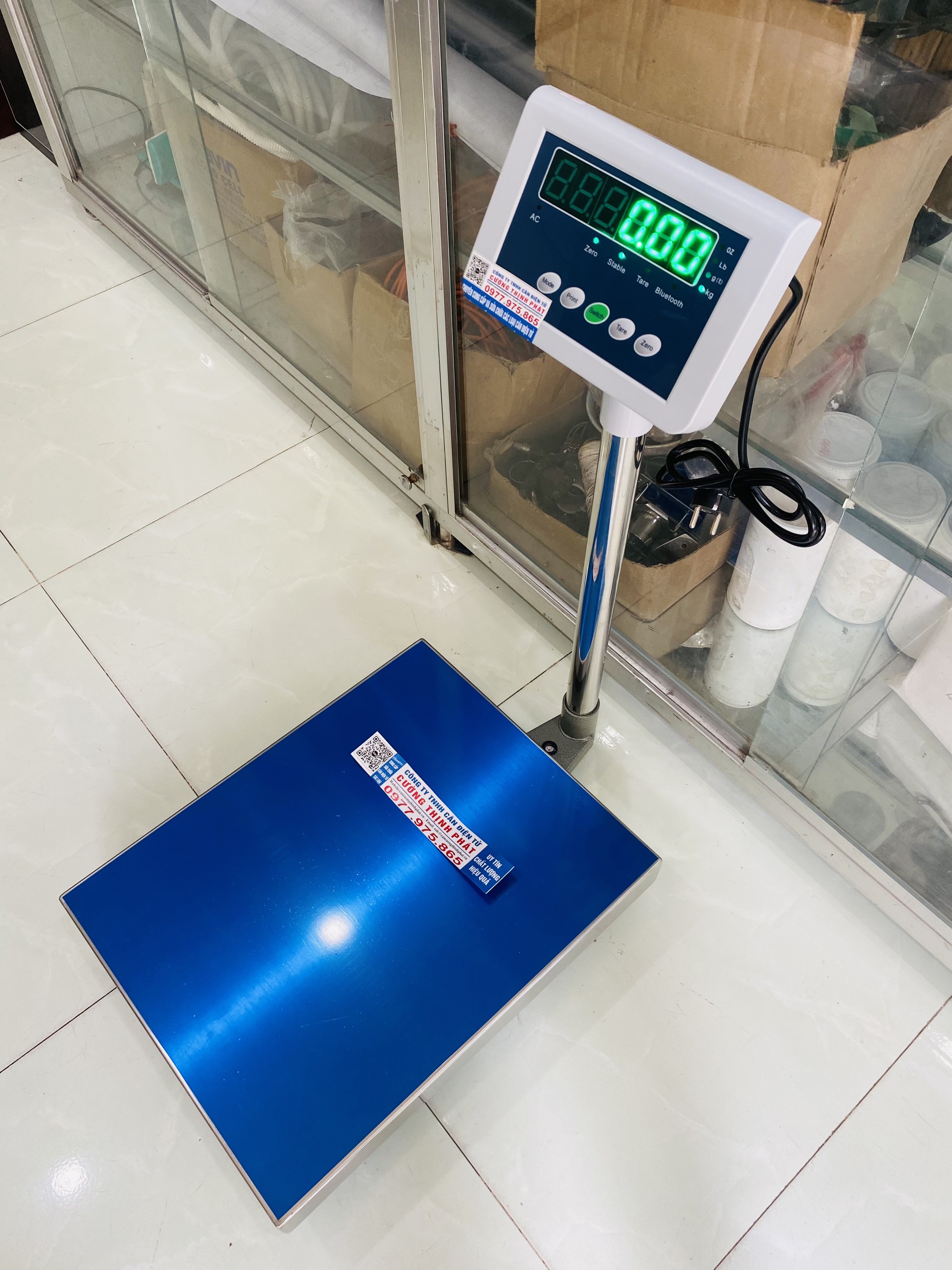 Cân bàn điện tử B19 ABS, Mức cân 150kg độ đọc 0.02kg,mặt cân 40x50cm