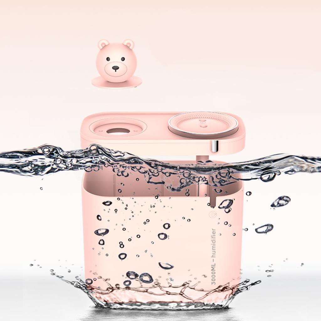 Top Fill Cool-Mist Humidifier for Bedroom, Essential Oil Diffuser - Smart Ultrasonic Humidifier for Home, Large Room with Auto Shut Off, 3L Water Tank
