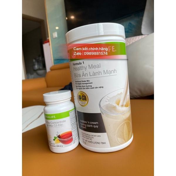 Bộ 2 - Bữa Ăn Lành Mạnh F1_Herbalife &amp; Trà Thảo Mộc Cô Đặc Chanh _Herbalife