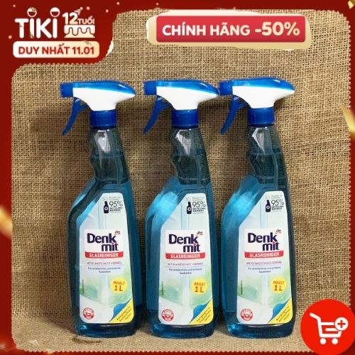 Xịt rửa kính Glasreiniger, 1L, Denkmit Glasreiniger, 1L