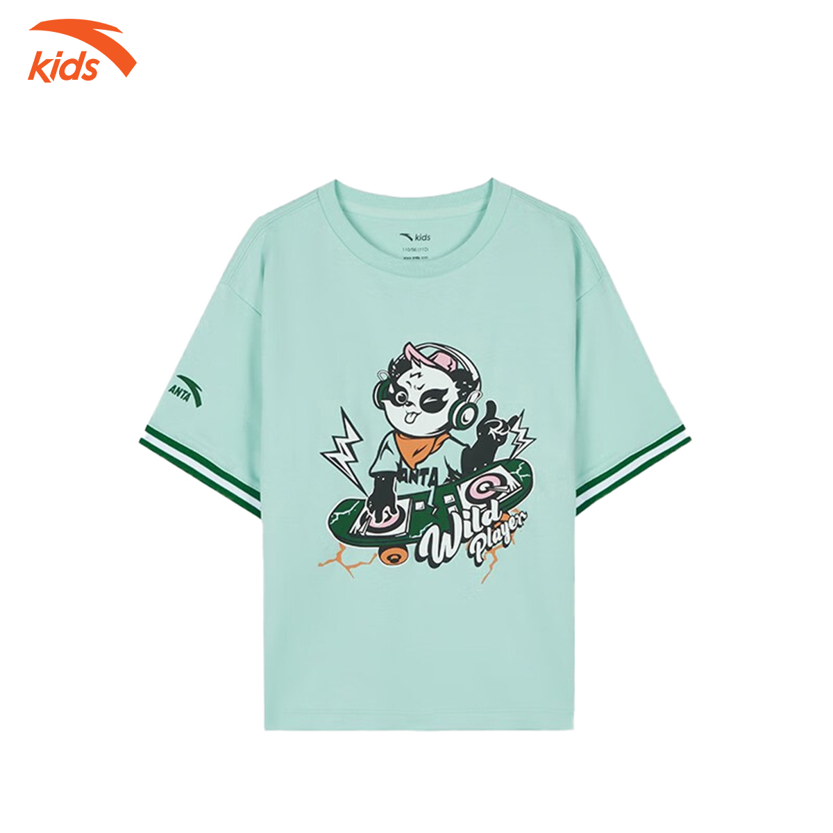 Áo phông thể thao bé trai Anta Kids vải cotton, thoáng khí W352329137