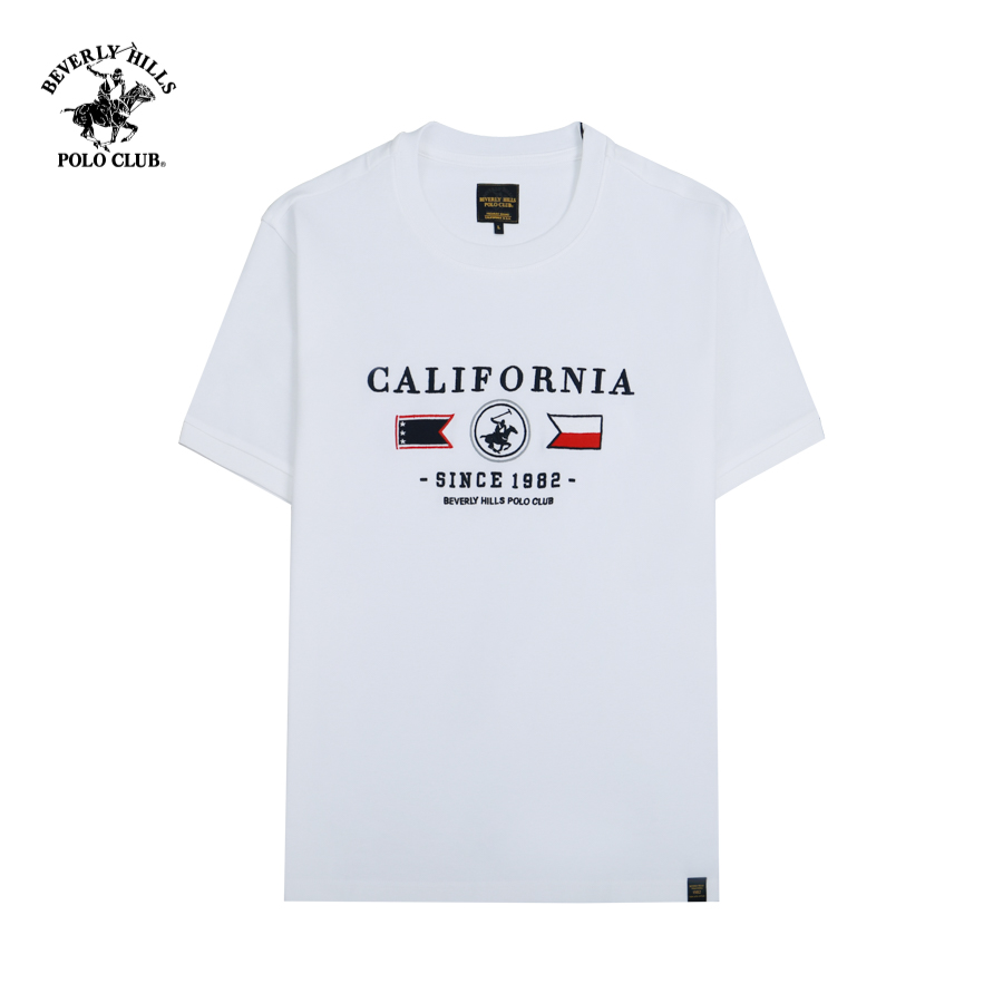 Áo Tshirt Ngắn tay Nam Beverly Hills Polo Club Regular Fit -TSMRSS23TL067 WT WHITE