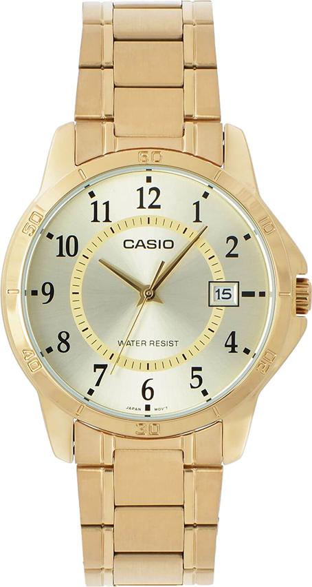 Đồng Hồ Nam Dây Thép Casio MTP-V004G-9BUDF (41.5mm) - Vàng