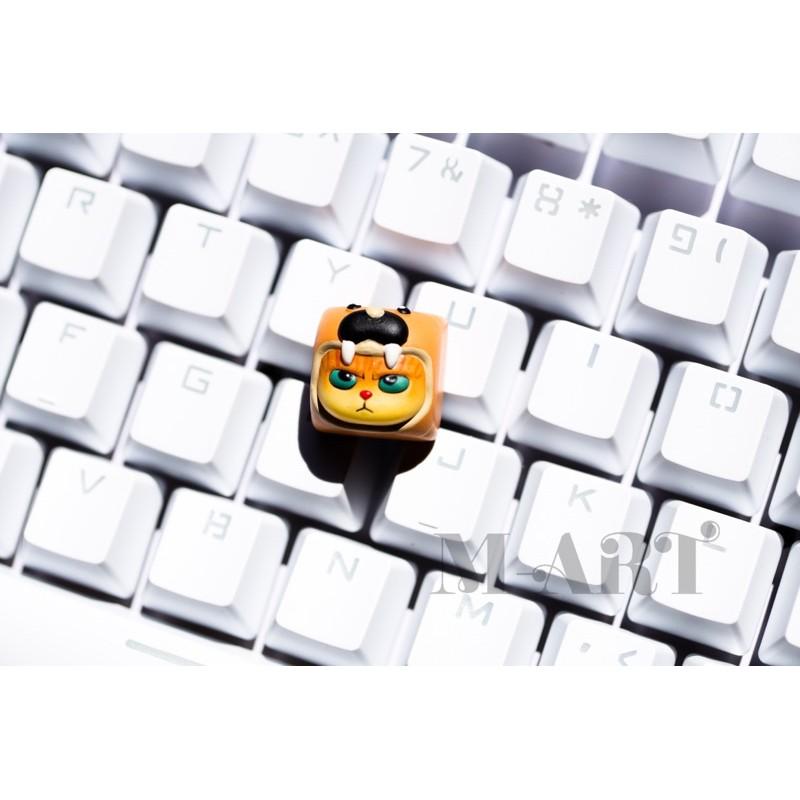 Nút dành cho bàn phím mèo dễ thương và chiếc mũ cún con - Meowy artisan keycaps