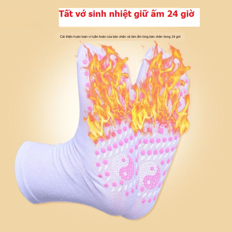 TẤT - VỚ TỰ SINH NHIỆT SƯỞI ẤM VÀ MASSAGE CHÂN